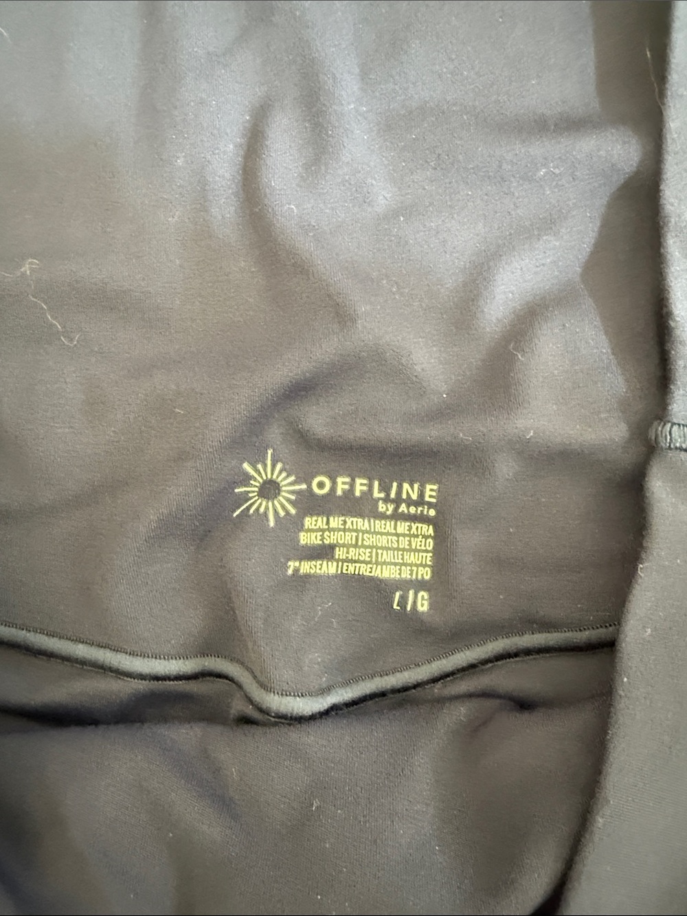 offline by aerie High-Waist Navy Bike Shorts - Picture 2 of 4